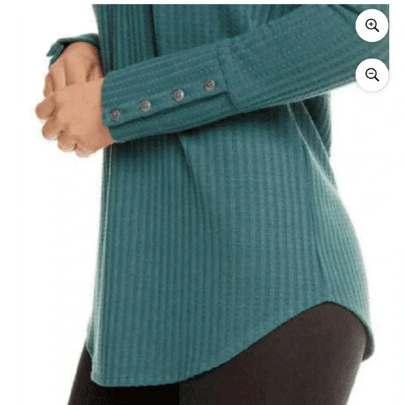 Chaser Womens Long Sleeve Waffle Thermal Tunic
Sweater Top Small - Picture 2 of 16